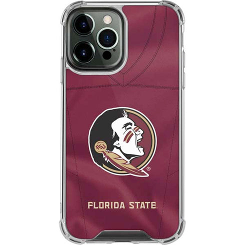 Florida State University Red Jersey iPhone 13 Pro Max Clear Case
